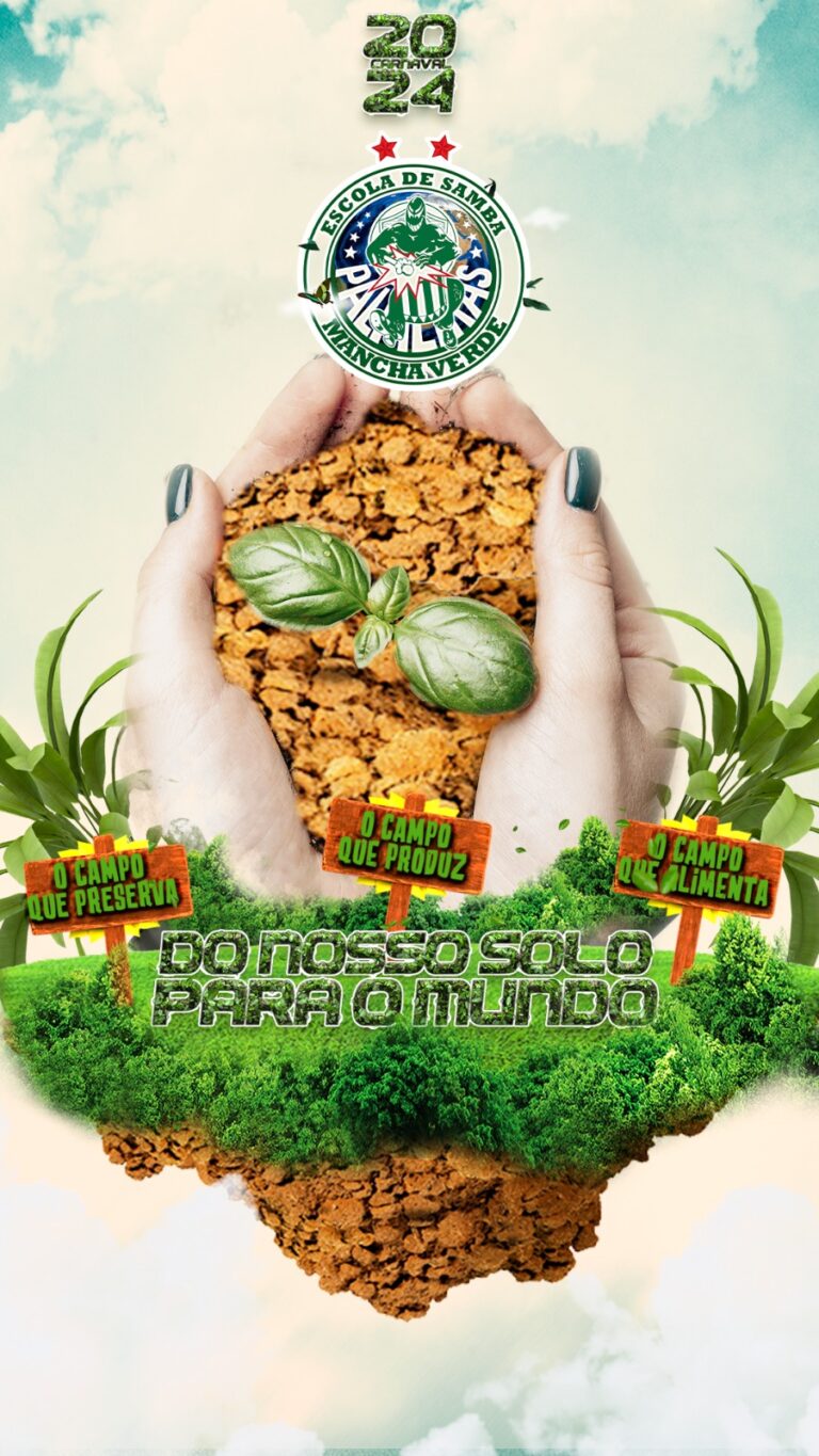 Logo do enredo da Mancha Verde para o Carnaval 2024